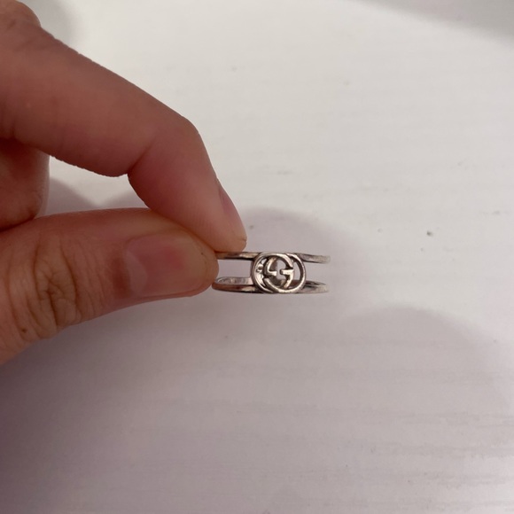 INTERLOCKING G THIN OPEN BAND - Picture 2 of 5